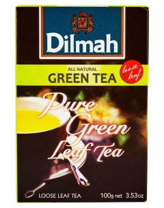 Чай зеленый листовой Green Tea 100 г Dilmah