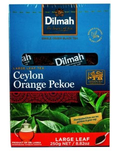 Чай черный листовой цейлонский 250 г Dilmah