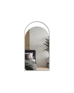Дизайнерское арочное настенное зеркало Arkelo Белый Genglass