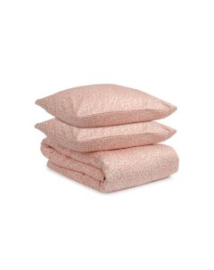Комплект постельного белья розового цвета с принтом Спелая смородина Scandinavian touch Розовый 200 Tkano