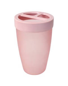 Стакан для зубных щеток Rose пластик розовый Аквалиния