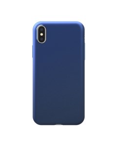Чехол накладка для смартфона Apple iPhone X XS термопластичный полиуретан TPU синий 89040 Deppa