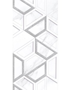 Плитка облицовочная Фьюжен геометрия белая 400х200х8 мм 15 шт 1 2 кв м Нефрит