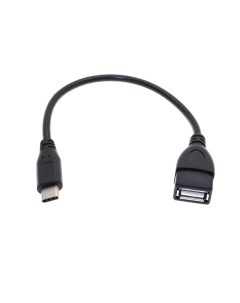 Переходник USB OTG USB Type C для передачи данных 8 см черный Nobrand