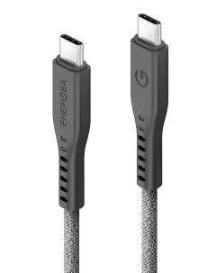 Кабель FLOW USB C to USB C 5A Nanoweave Magnetic 1 5m Black Energea