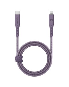 Кабель FLOW USB C to Lightning MFI C94 PD60W 3A Nanoweave Magnetic tie 1 5m Purple Energea