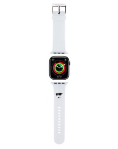 Ремешок для Apple Watch 42 44 45 49 mm NFT Choupette белый Karl lagerfeld