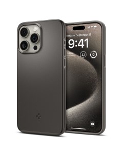 Чехол для iPhone 15 Pro Max Thin Fit Серый ACS06545 Spigen