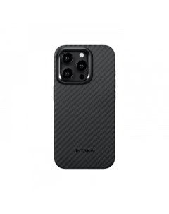 Чехол MagEZ Case 4 для iPhone 15 Pro 1500D Black Grey Twill KI1501PP Pitaka