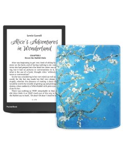 Электронная книга 743G InkPad 4 Stardust Silver обложка ReaderONE Sakura Pocketbook