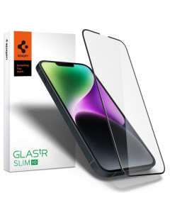 Защитное стекло для iPhone 14 13 Pro 13 GLAS tR Slim HD Черный 1 шт AGL Spigen