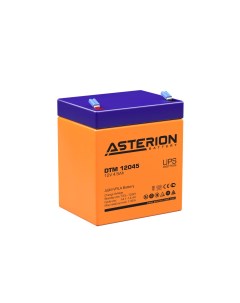 Аккумулятор для ИБП Asterion 4 5 А ч 12 В ASTERION DTM 12045 F1 Delta battery