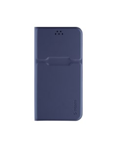 Чехол для смартфона c функцией подставки Case Universal 6 5 7 1 L темно синий Deppa