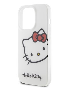 Чехол для iPhone 15 Pro ударопрочный с принтом Kitty Head белый Hello kitty