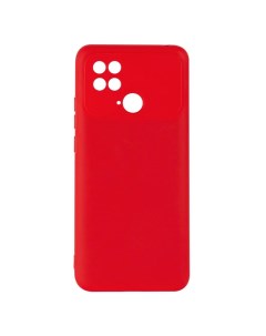 Чехол Case для Xiaomi Poco C40 силиконовый защита камеры красный Ibox