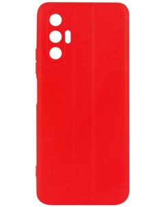 Чехол Ultimate для Tecno Pova 3 силиконовый красный Red line