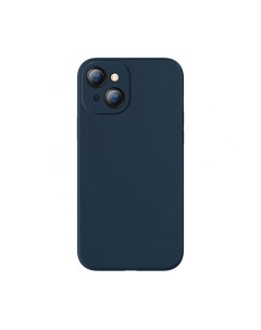 Чехол защитный Liquid Silica Gel Protective Case для iPhone 13 синий Baseus