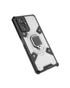 Противоударный чехол с Innovation Case c защитой камеры для Xiaomi Redmi Note 10 Pro Red Black panther