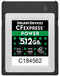 Карта памяти CFexpress Type B 512Гб DCFX1 512 Delkin devices