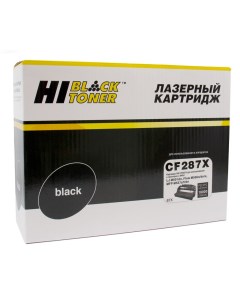 Картридж для лазерного принтера CF287X CF287X черный совместимый Hi-black