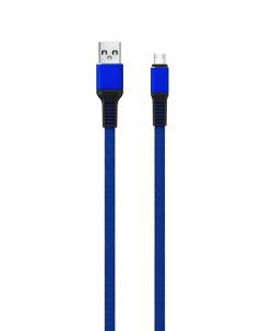 Кабель Flat USB Micro USB Blue Red line