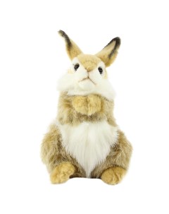 Реалистичная мягкая игрушка Коричневый кролик 24 см Hansa creation