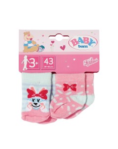 Носочки для кукол BABY born 43 см 2 шт с изображением зайки Zapf creation