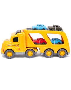 Автовоз с машинками Car Hauler желтый Нижегородская игрушка