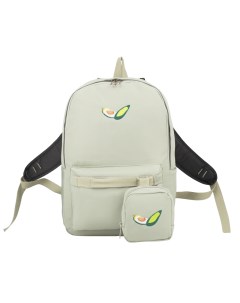Рюкзак отдел на молнии наружный карман сумочка цвет зелёный Nobrand