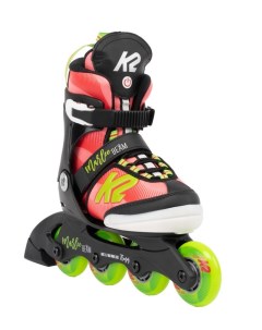 Коньки роликовые Skates Marlee Beam 30G0136 1 1 L для девочек красный зелёный L K2