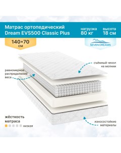 Матрас детский Dream EVS500 Classic Plus 70х140 см Sevendreams