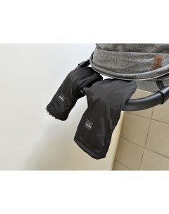 Варежки муфты 1 для коляски на липучках черный Luxmom