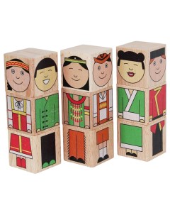 Детские кубики Народы мира КУБ 11 Краснокамская игрушка
