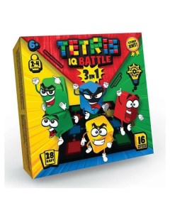 Настольная игра Веселая логика серии Tetris Iq battle 3 в 1 28 карт Danko toys