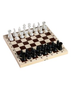 Фигуры шахматные обиходные пластиковые король h 7 2 см пешка 4 см 3814987 Sima-land