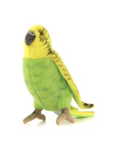 Мягкая игрушка Волнистый Попугайчик Зеленый 15 см 3653П Hansa creation