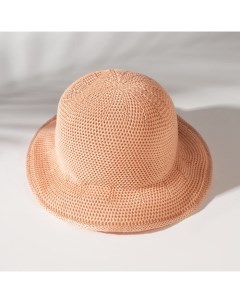 Шляпа для девочки с бантом цвет розовый р р 50 52 Minaku