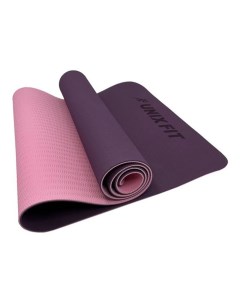 Коврик для фитнеса и йога гимнастический двусторонний 180 х 61 х 0 6 фиолетовый Unix fit