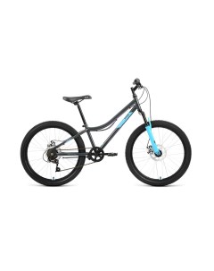 Велосипед MTB HT 24 2 0 D 2022 12 темно серый голубой Altair
