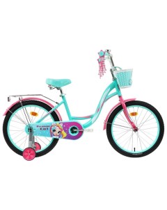 Велосипед 20 Premium Girl цвет бирюзовый розовый Graffiti