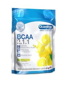 BCAA 2 1 1 Powder 500 г вкус лимон Quamtrax nutrition