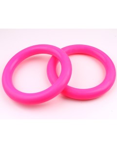 Кольца гимнастические круглые без строп В 1 розовые Формула здоровья