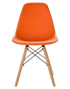 Комплект стульев 4 шт для кухни в стиле EAMES DSW оранжевый Leon group