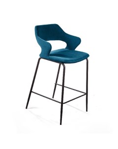 Полубарный стул WODDY 2001000001002 сине зеленый Top concept