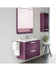 Зеркало шкаф The GAP ZRU9302749 для ванной с подсветкой фиолетовый Roca