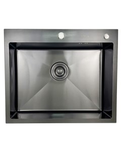 Мойка для кухни Hoffger HFG 6050B 60х50 см из нержавеющей стали чёрная Sinklight