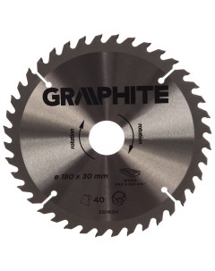 Диск отрезной 180x30 мм 40 зубьев 55H604 Graphite