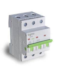 Выключатель нагрузки разъединитель без защиты 3P 63A Sigma elektrik