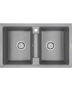 Мойка кухонная PM238150 GRM серый металлик Paulmark