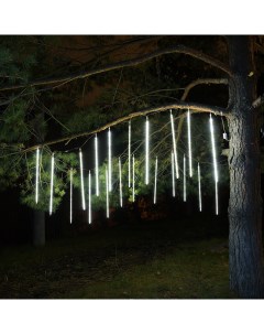 Новогодняя светодиодная гирлянда уличная Тающие Сосульки H0151 3 м белая Baziator